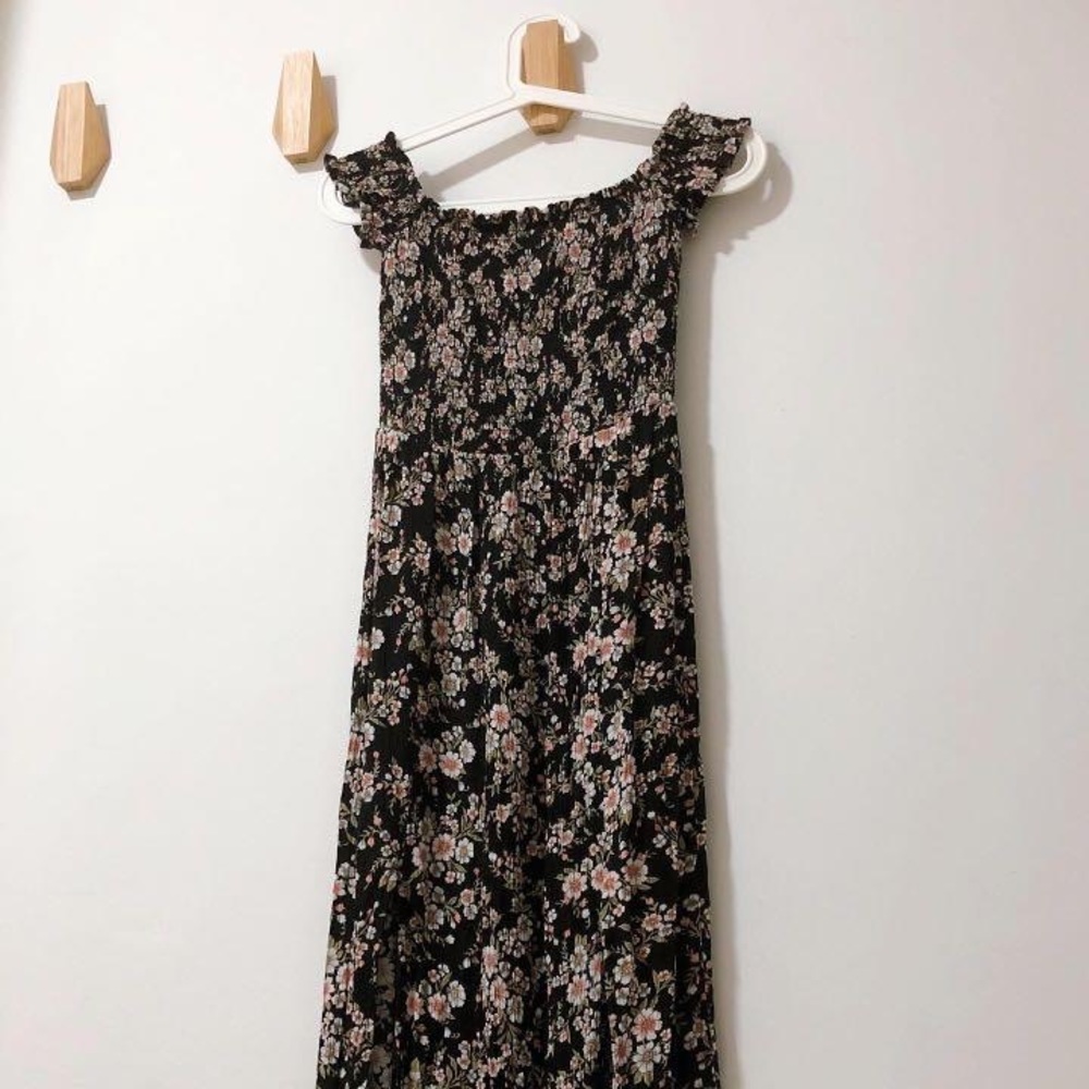 American Eagle Maxi Dress Off the Sholder Boho Floral Dress - Women’s Size 2